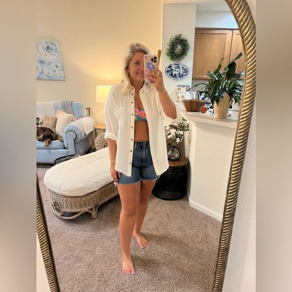 Raw Edge Button Down - Picture 6 of 8